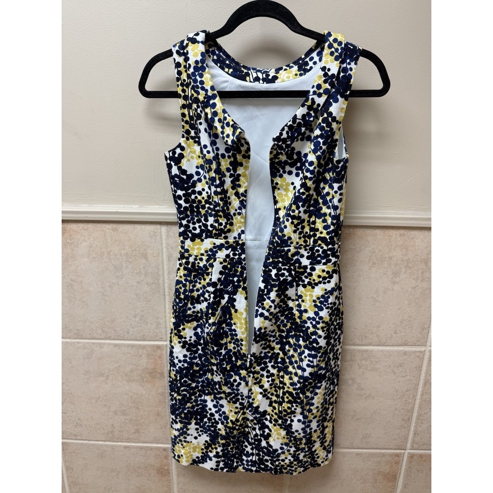 Boden Martha Mimosa Wisteria Roll Collar Tailored Pleated Shift Dress. Sz 2R - Picture 4 of 12